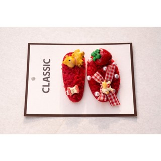 Set Kẹp Tóc Nỉ Đỏ Dễ Thương Hoạt Hình Cute Hello Kitty Kẹp Tóc Nữ Bé Gái Dollie