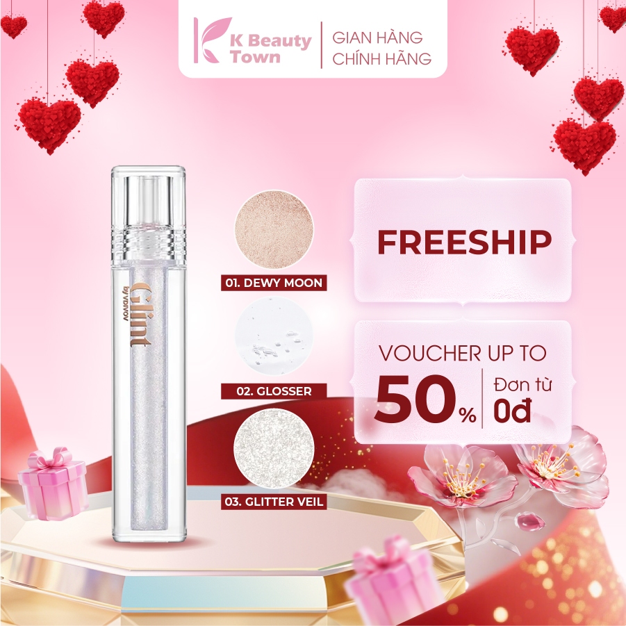 [ HÀNG CẬN DATE 15/05/2026] Kem bắt sáng dạng lỏng Glint Liquid Highlighter x K Beauty Town