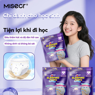 Băng vệ sinh dạng quần Misecr, bao bì du lịch tiện mang theo, dành riêng cho nữ sinh, 30 miếng (10 gói)