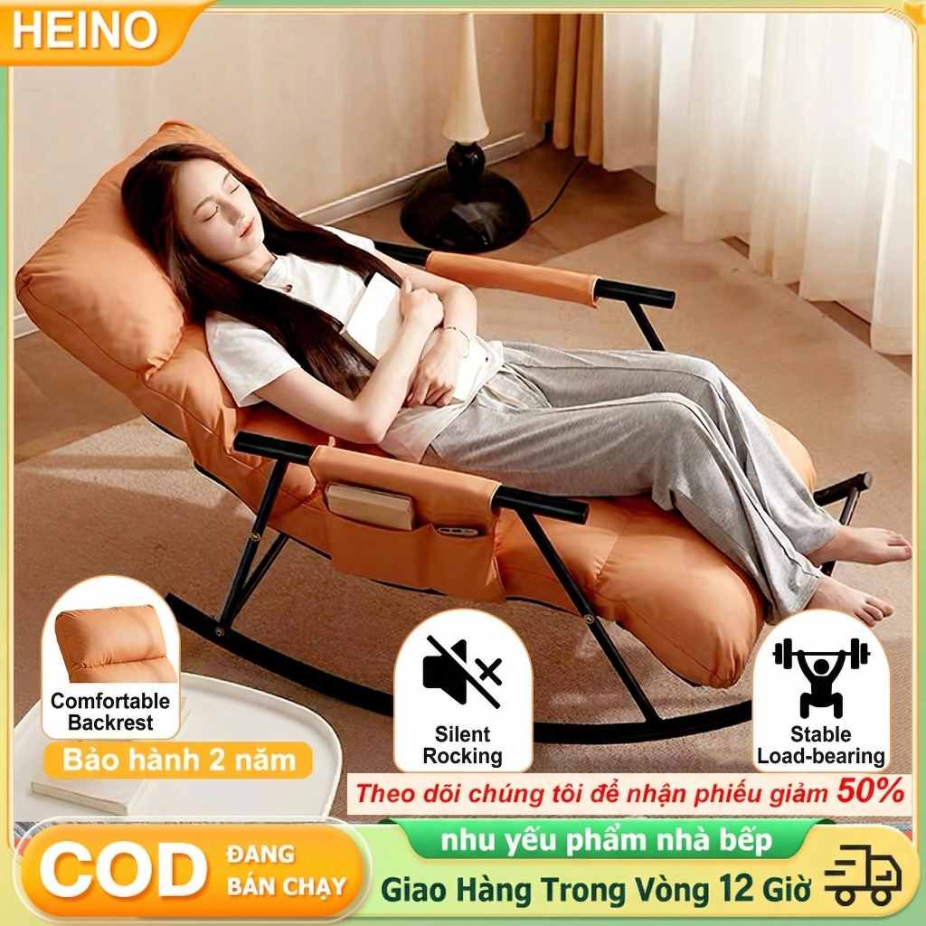 HEINO Ghế tựa lưng vải chống bẩn - Ghế lười phòng khách chống lật siêu bền Dễ lau chùi