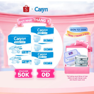 [CHỈ BÁN TRÊN TMĐT] Combo 2 gói Caryn tã quần/tã dán người lớn siêu thấm hút - chống tràn size M/L/XL