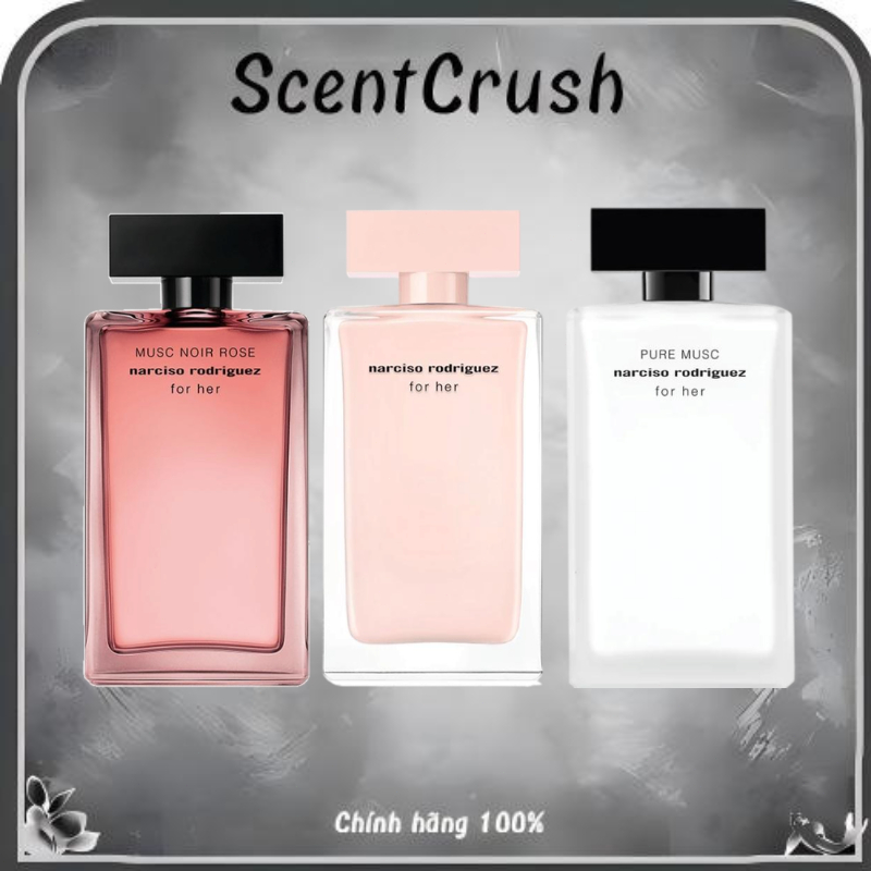 Nước Hoa Nữ Narciso Rodriguez 100ml Lưu Hương Lâu - Chính Hãng, Phù Hợp Mọi Dịp, Pure-For-Her/For-He