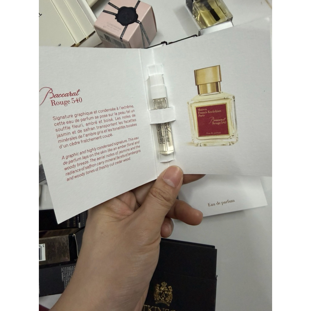 [CHÍNH HÃNG 100%] VIAL NƯỚC HOA MAISON BACCARAT ROUGE 540 2ML