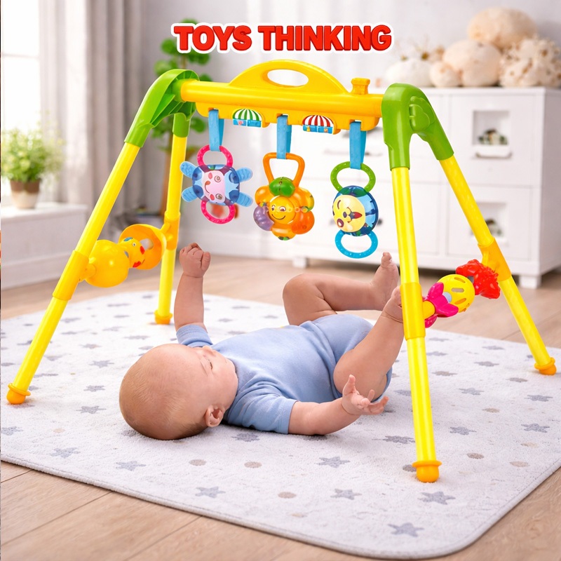 Kệ Xúc Xắc Chữ A Cao Cấp ToysThinKing Cho Bé, Đồ Chơi Treo Phát Triển Đa Giác Quan, Nhựa An Toàn