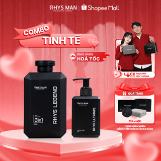 Bộ Quà Tặng Nam - Sữa tắm gội nam 3in1 350 ml & Dung dịch vệ sinh nam Ultimate 100ml RHYS MAN