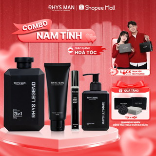 Bộ quà tặng-Sữa tắm gội 3in1 350ml & Sữa rửa mặt 100ml & Dung dịch vệ sinh 120ml & Nước hoa nam RHYS MAN
