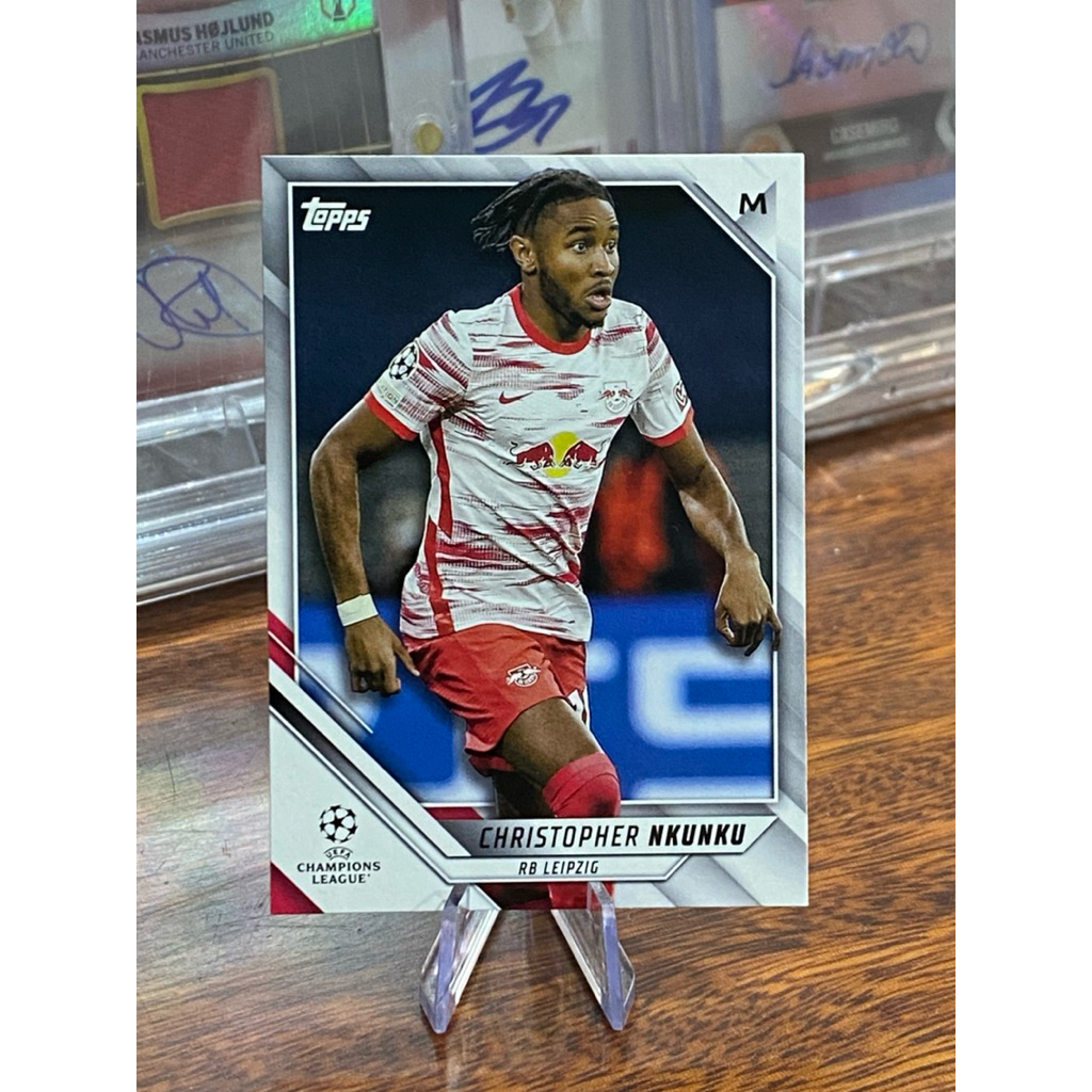 [NGƯỜI CŨ CHELSEA] Thẻ Cầu Thủ Christopher Nkunku Topps UEFA Club Competitions 2022 RB Leipzig Base 