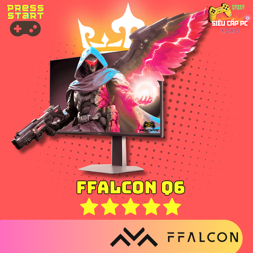 Màn Hình FFALCON Q6 27" 2K 180Hz MiniLED HDR600 - Chuyên Game Esports ⚡ Loa Kép 3W Xoay 90°