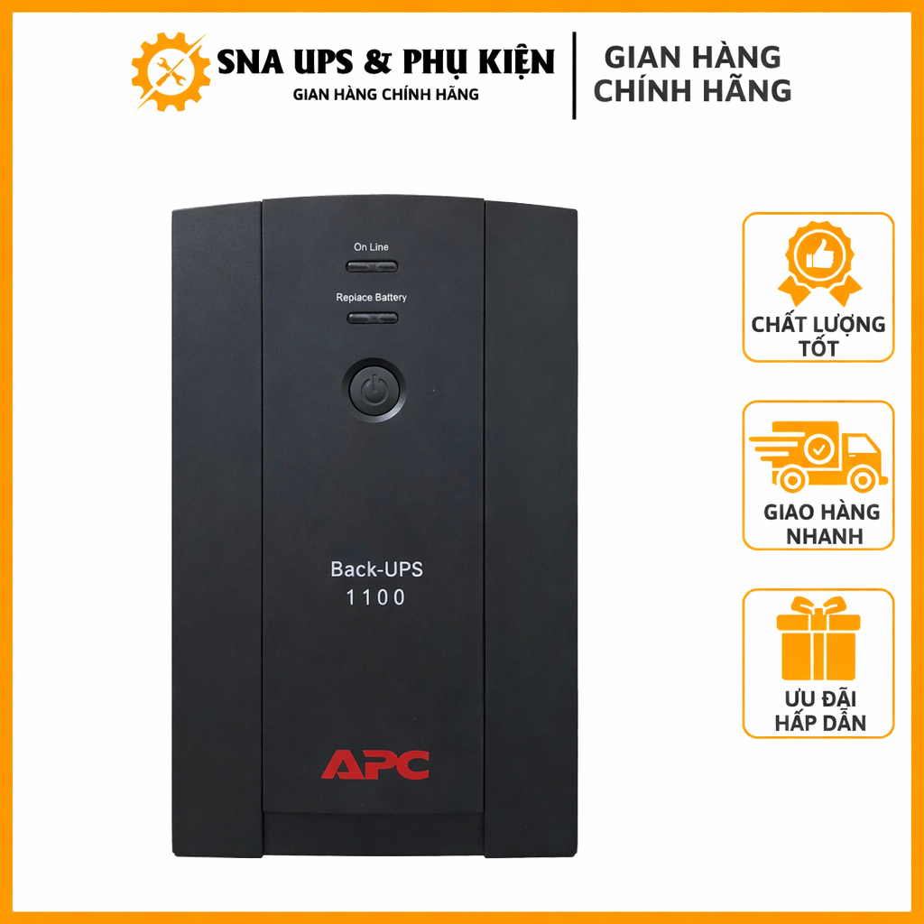 Lưu Điện UPS APC BX1100LI-MS 1100VA 550W