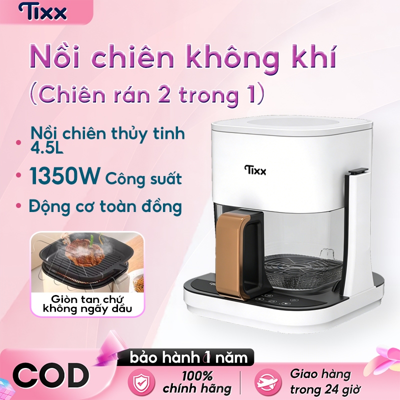 TIXX Nồi chiên không dầu 1350W mẫu mới 9L làm nóng nhanh nồi chiên không dầu
