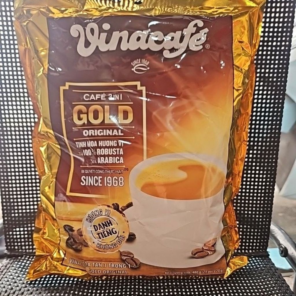 VinaCafe gold cafe hòa tan 3 trong 1. 24x20g