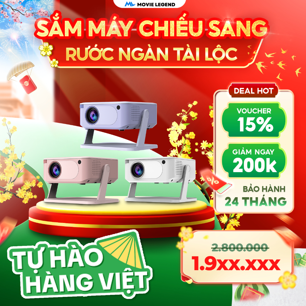 [ NEW 2026 ] Máy Chiếu M3 MiniGo - Máy Chiếu Movie Legend