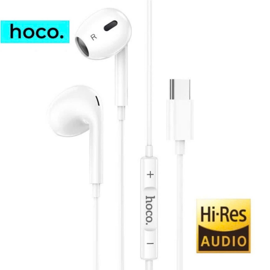 Tai nghe có dây type c HOCO có micro đàm thoại thiết kế chống đau tai samsung xiaomi oppo