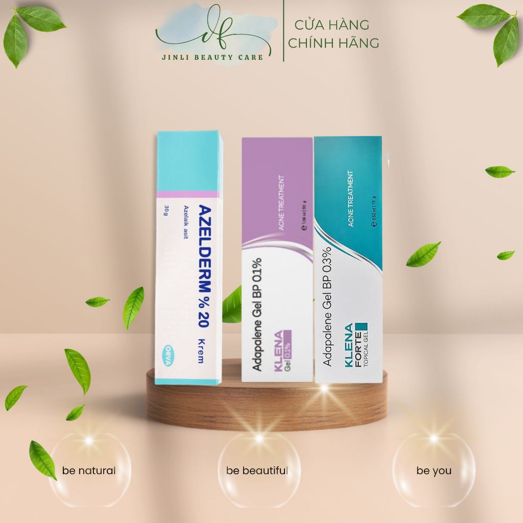 AZEDERM + KLENA FORTE | Hỗ trợ giảm mụn, giảm thâm, đều màu da