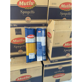 1 thùng (20 gói) mỳ ý spaghetti Mutlu gói 500gr
