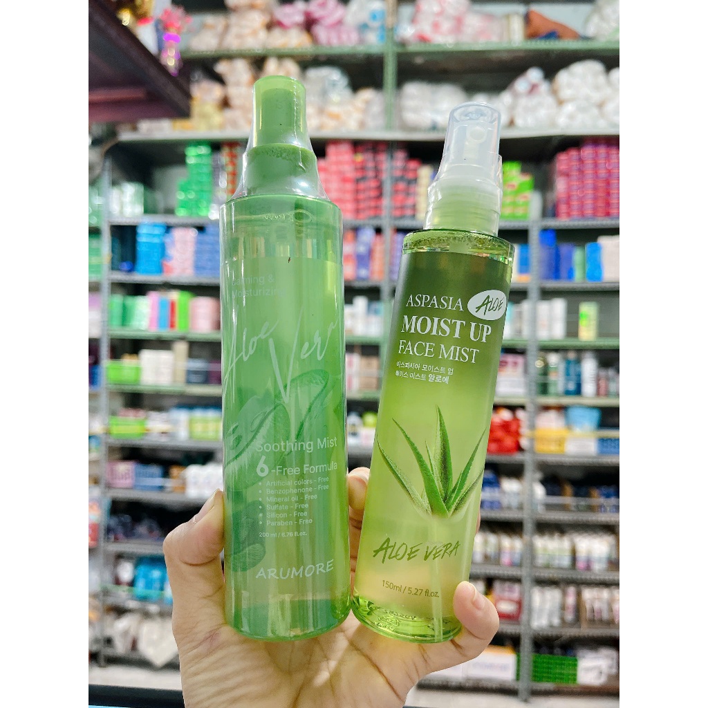 Xịt Khoáng Lô Hội,Nha Đam Hàn Quốc Aspasia, Arumore