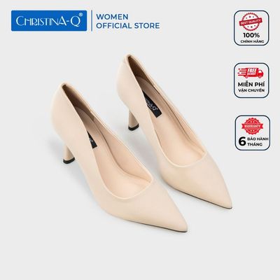 Giày Nữ Cao Gót Bít Mũi Nhọn CHRISTINA-Q GBN460I