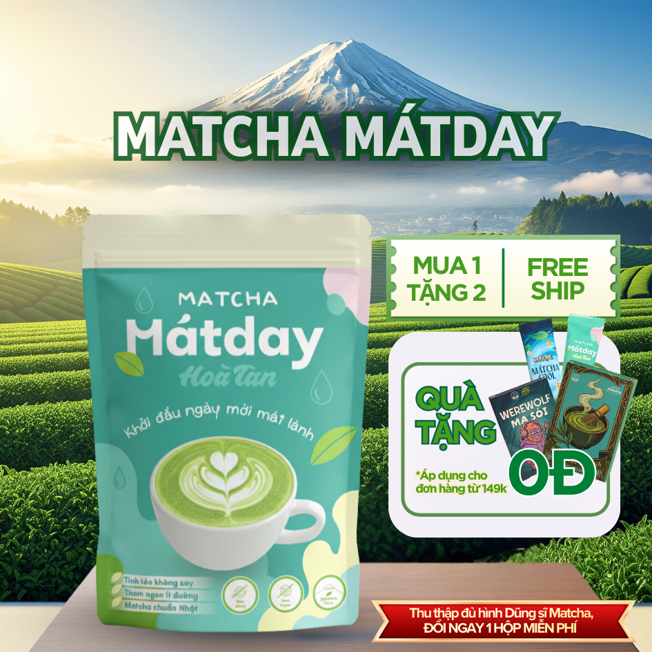 Trà Sữa Hòa Tan Matcha Latte | Matcha Mátday –  Đậm Vị Matcha Nhật, Ngon Chuẩn Quán, Uống Liền Tại N