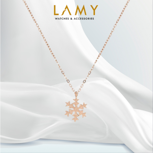 Dây chuyền LAMY Romantic Snowflake Rose Gold 6033