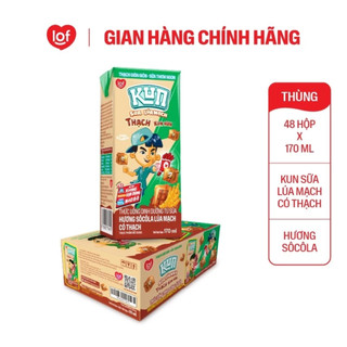 Kun Sôcôla lúa mạch có Thạch thùng 48 hộp x 170ml