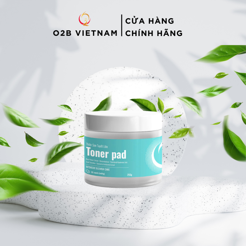 [CHÍNH HÃNG] TONER PAD O2B, GIÚP LÀM SẠCH, DỊU DA, SE KHÍT LỖ CHÂN LÔNG, THÔNG THOÁNG, 60 MIẾNG/HỘP
