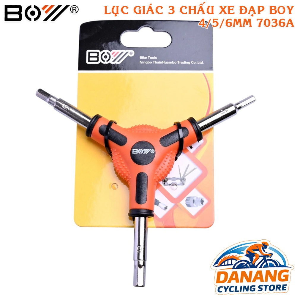 Lục Giác 3 Chấu 4/5/6mm BOY 7036A – Tool Mở Ốc Xe Đạp Chuyên Dụng