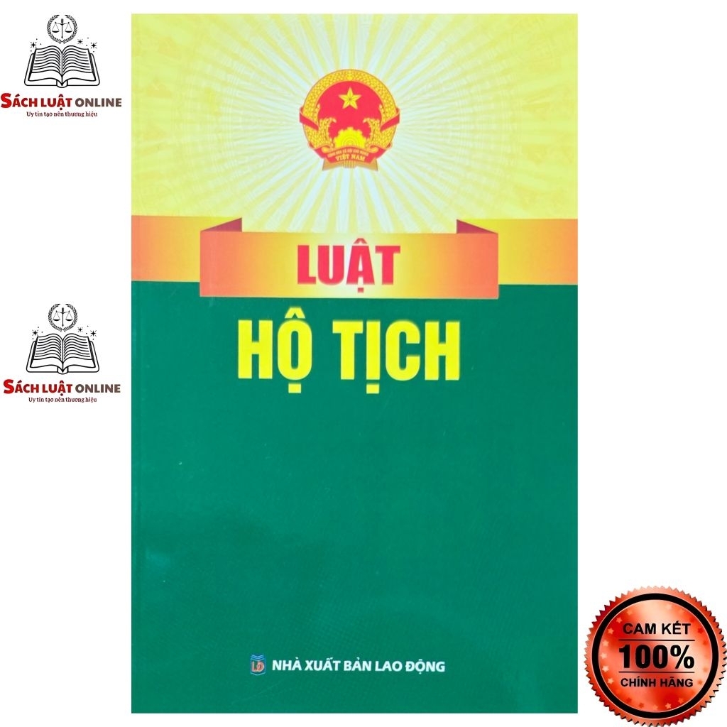 Sách - Luật Hộ tịch (NXB Lao Động)