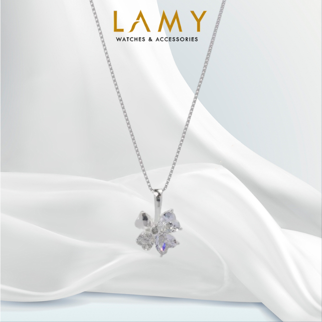 Dây chuyền bạc nữ LAMY Lucky Four-leaf Flower 6129