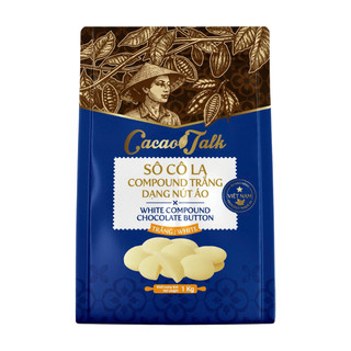 Socola Compound Trắng dạng nút áo Cacao Talk 500gr/1kg