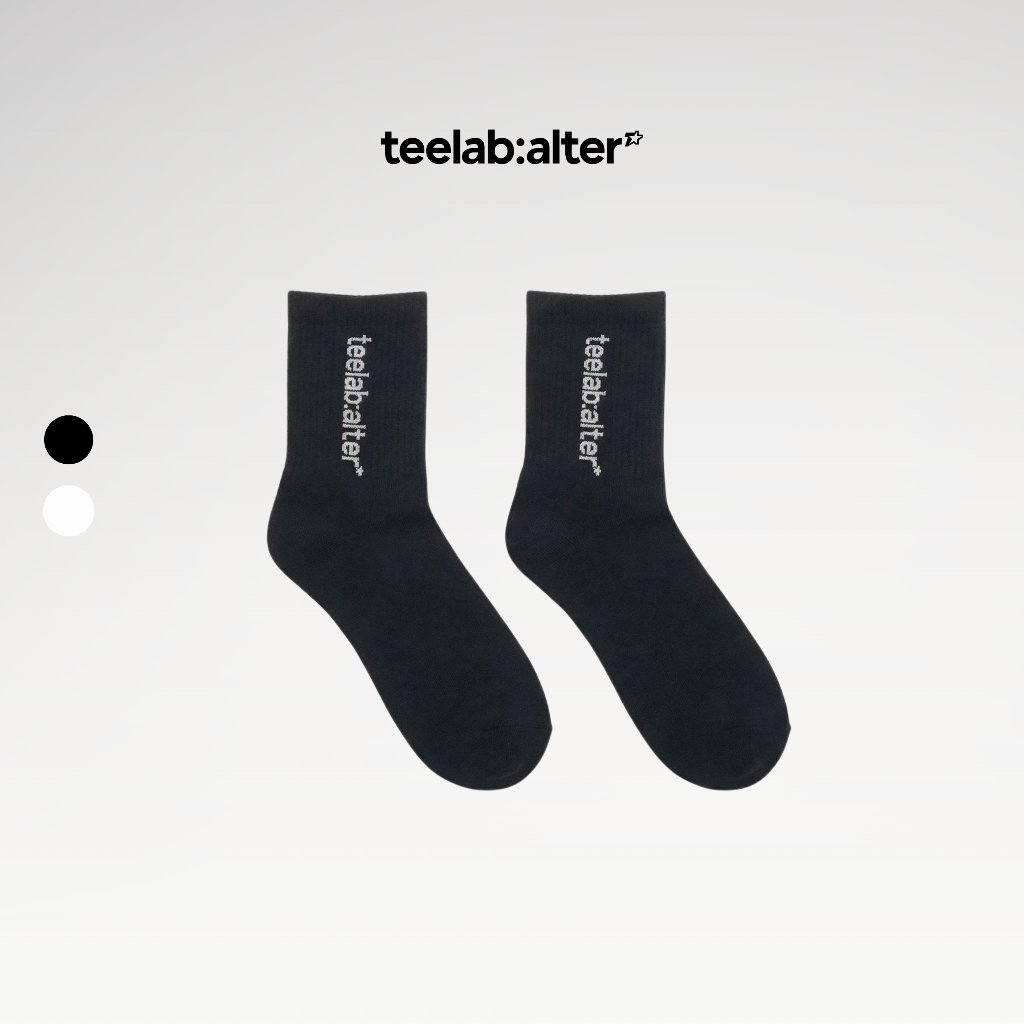 Teelab Alter Oversized Cotton Iconic Logo Socks AC057