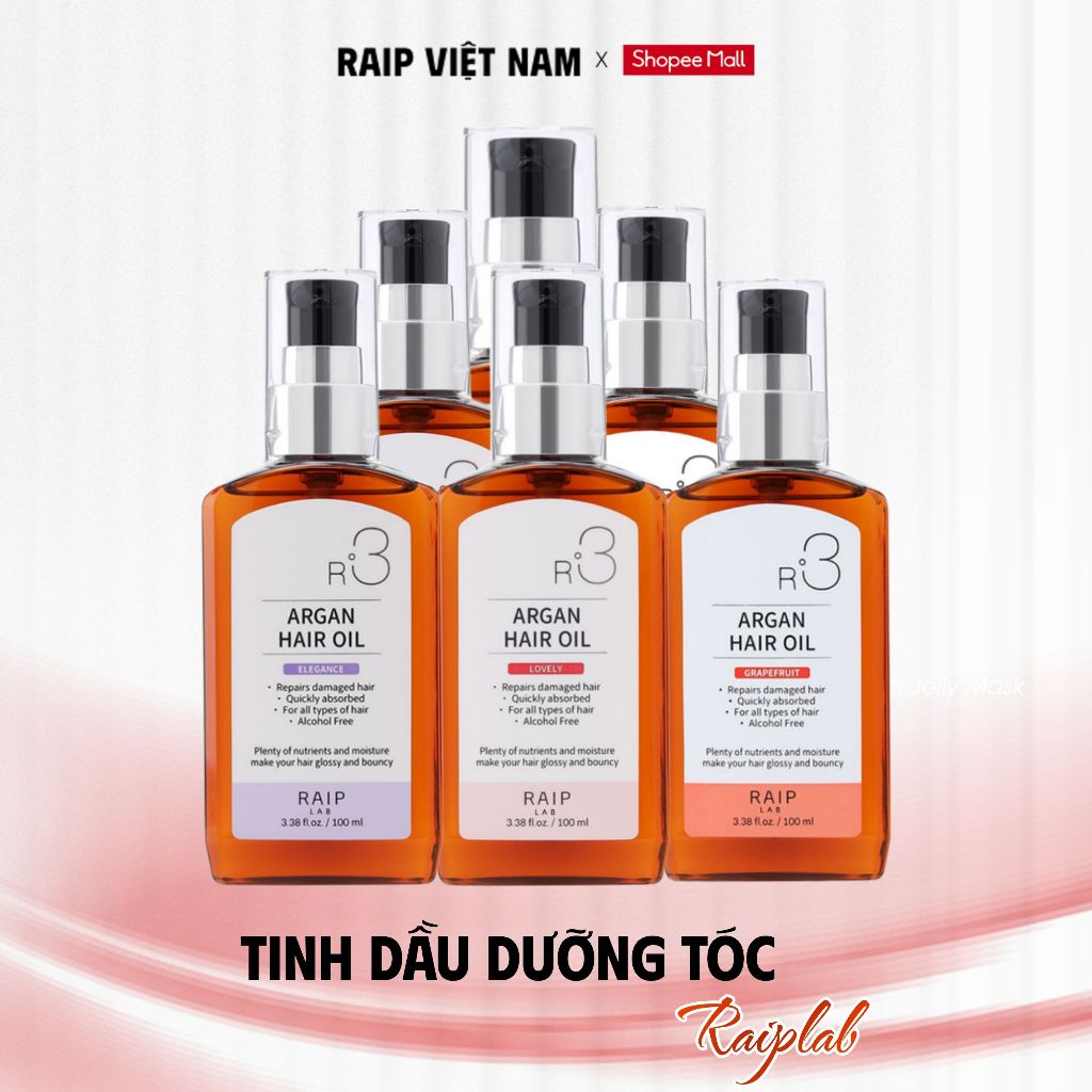 Tinh dầu dưỡng tóc RAIP LAB R3 Argan Hàn Quốc dưỡng mềm mượt tức 100ml
