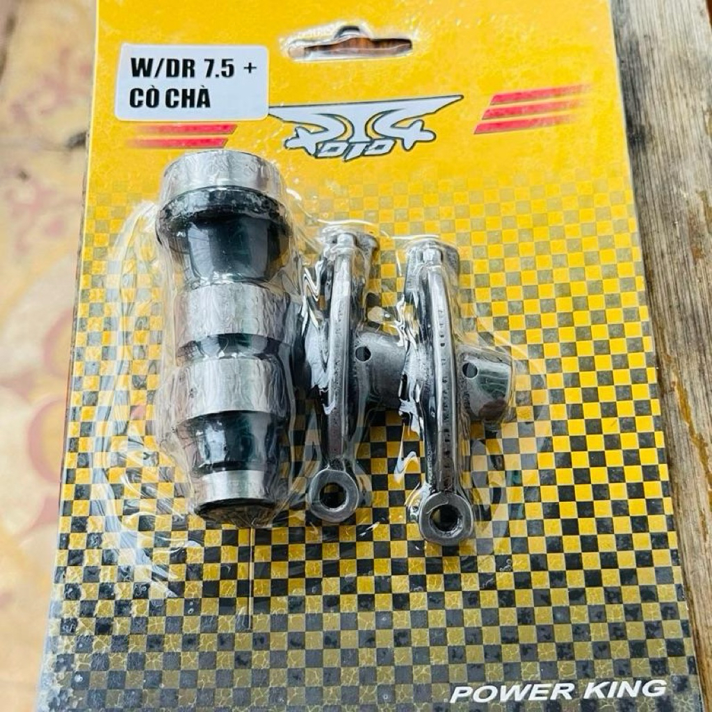 DTD Racing - Cam Cò wave 7.5mm 2Lổ tuơng thích cho xe piston 54 - 55 dên 10.5li  -12li - Canh chỉnh 
