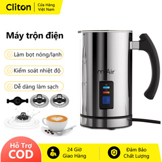 Miair Máy đánh sữa tạo bọt nóng và lạnh 3 trong 1 Máy tạo bọt sữa điện 240mL Công suất lớn Lm lặng N311