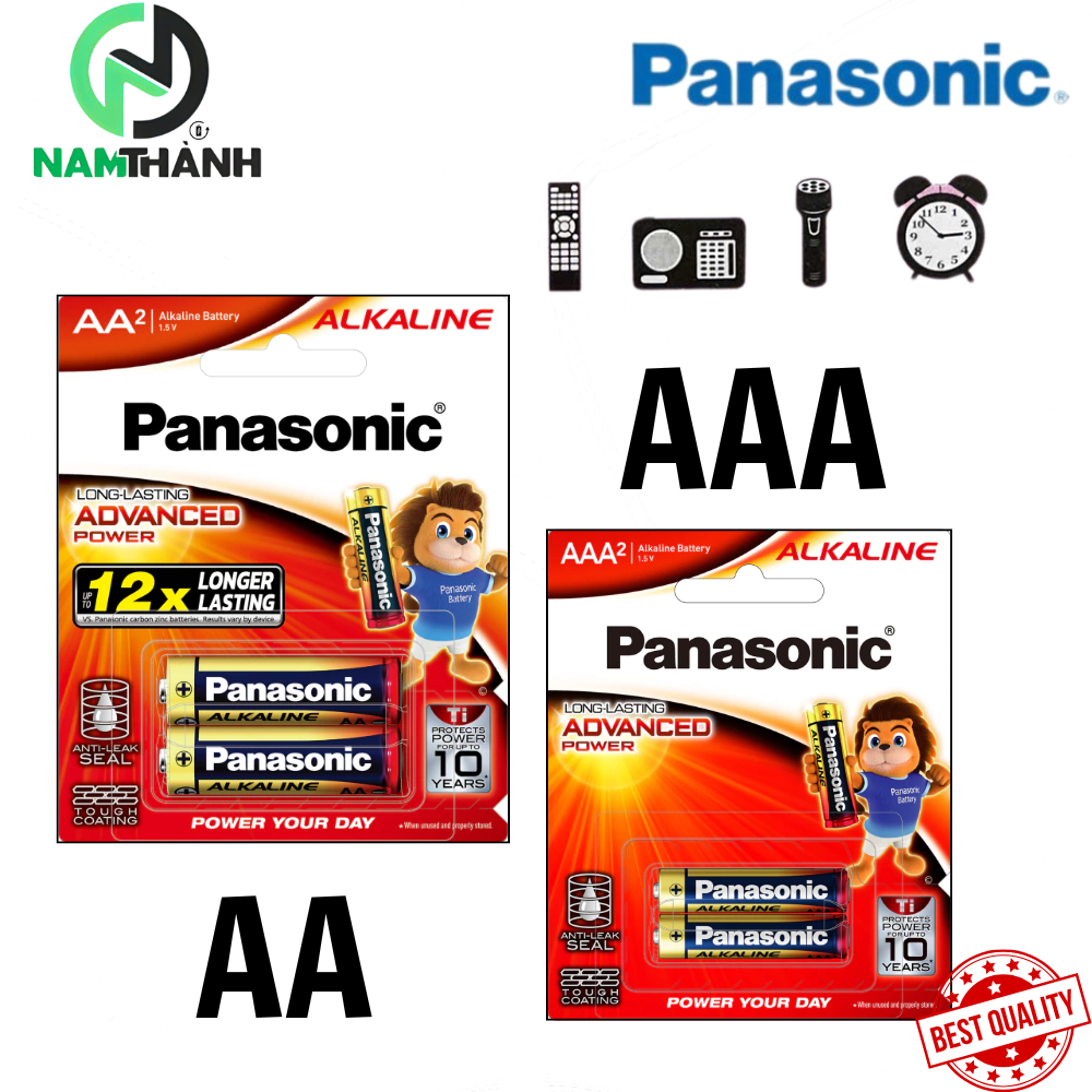 Pin Panasonic Alkaline AA / AAA ( LR6T / LR03T) chất lượng không lo chảy nước