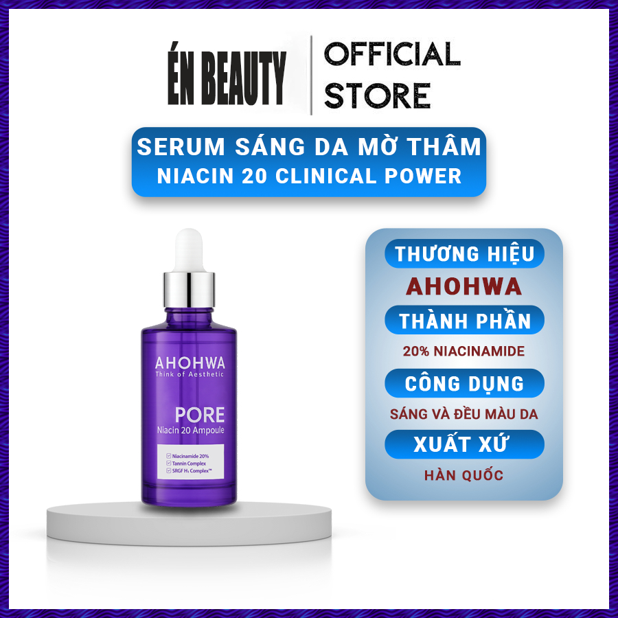 Ahohwa Pore Niacinamide 20% - Tinh Chất Niacinamide 20% Làm Sáng, Thu Nhỏ Lỗ Chân Lông - 30ml