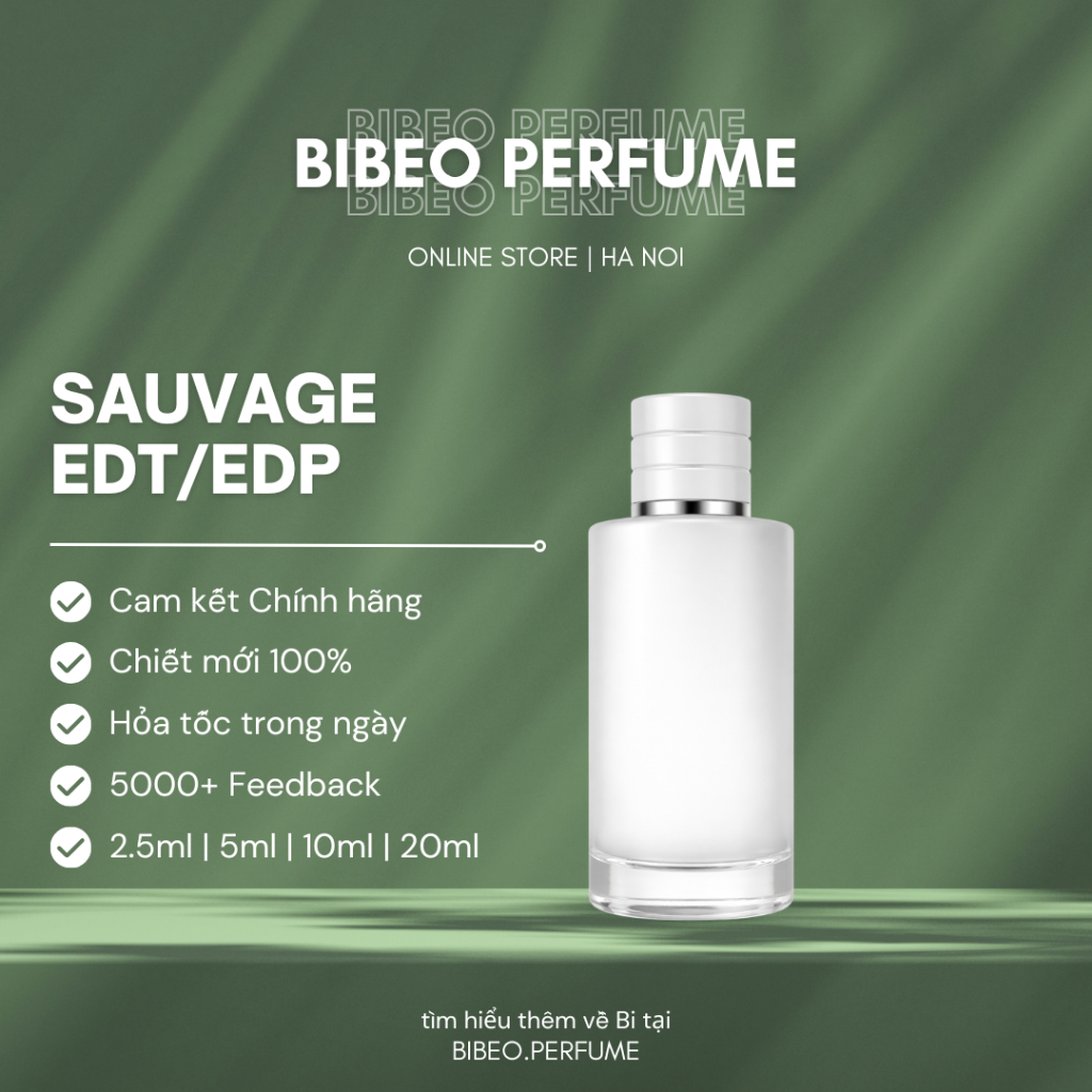 |BIBEO| Nước hoa thử S/a/u/v/a/g/e EDP/EDT/Parfum