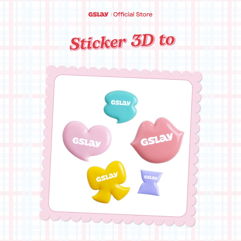[QUÀ TẶNG] Sticker 3D phồng GSLAY (Large size)