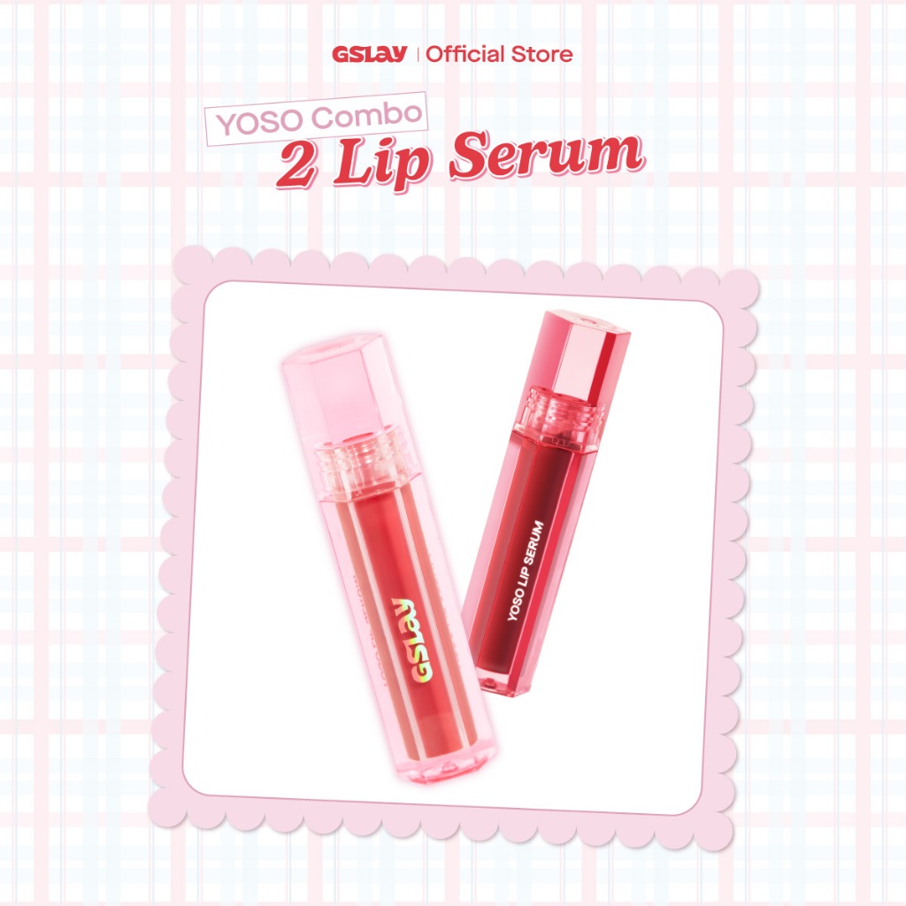 [LIVESTREAM KOL]Combo 02 Son Dưỡng Bóng Có Màu Thuần Chay GSLAY YOSO Lip Serum dưỡng ẩm, tái tạo môi