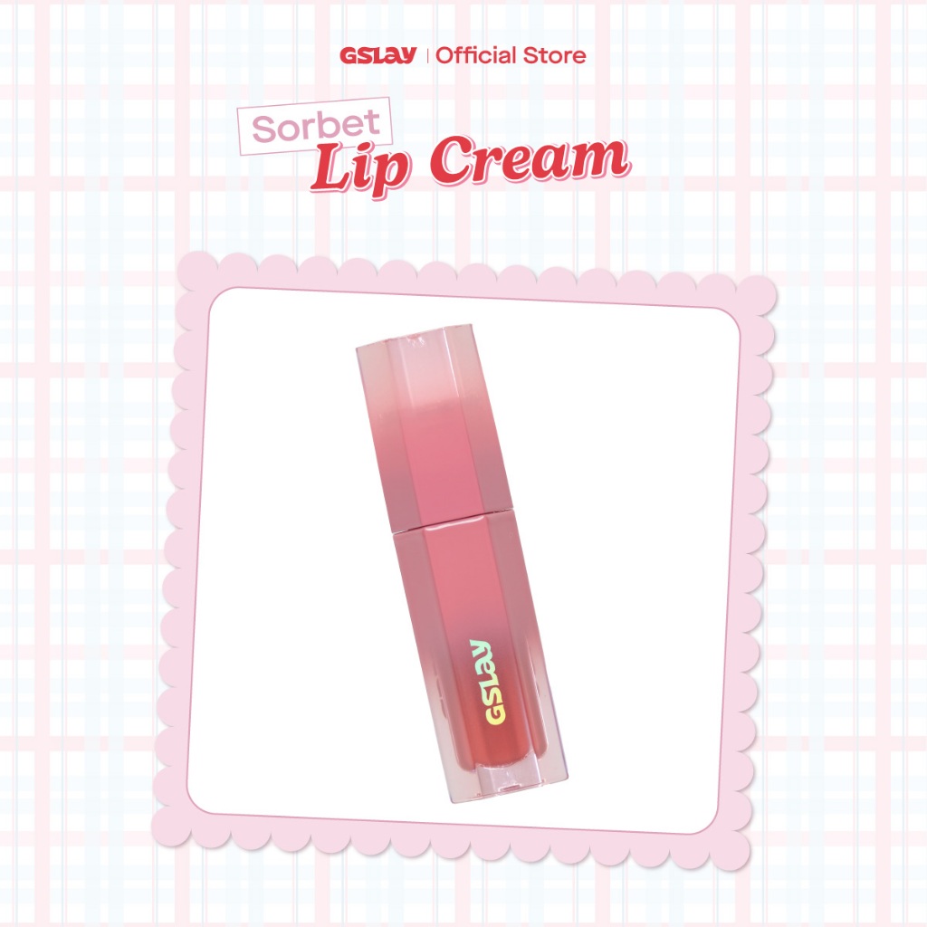 [LIVE] Son kem GSLAY Sorbet Lip Cream mịn lì thuần chay che phủ rãnh môi giữ màu lâu trôi (4gr)