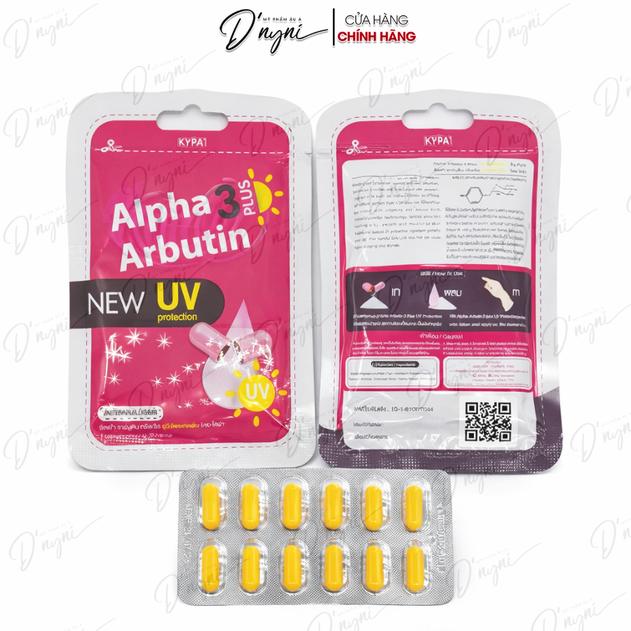 Kyra Alpha 3 Arbutin Plus UV Protection – Bột Mỹ Phẩm Pha Trộn Lotion/Kem Dưỡng Body