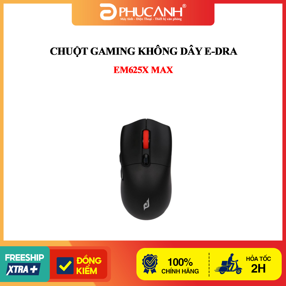Chuột Gaming không dây E-Dra EM625X MAX đen