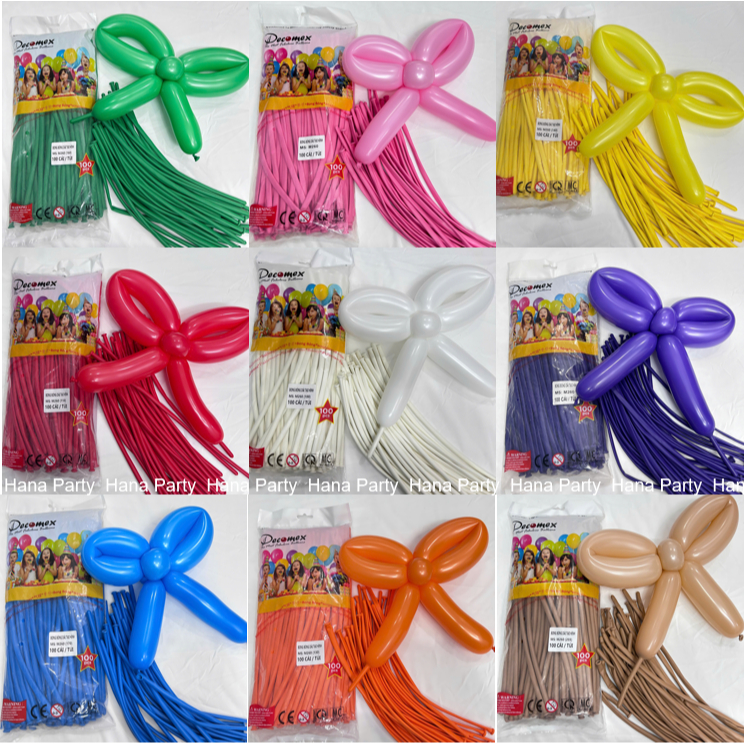 Bong Bóng Dài giun tạo hình nghệ thuật DECOMEX hàng Việt Nam Xuất Khẩu cao cấp bóng vặn tạo hình nghệ thuật - Hana Party