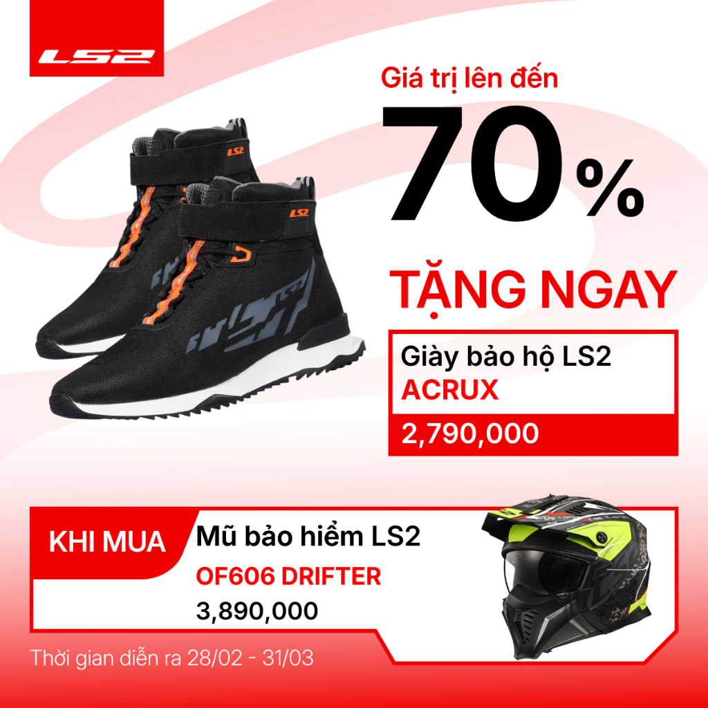 [Hàng Chính Hãng] Mũ Bảo Hiểm Đa Năng LS2 OF606 Drifter Tháo Hàm Chuẩn ECE 22.06 Đi Xe Máy Mô Tô PKL