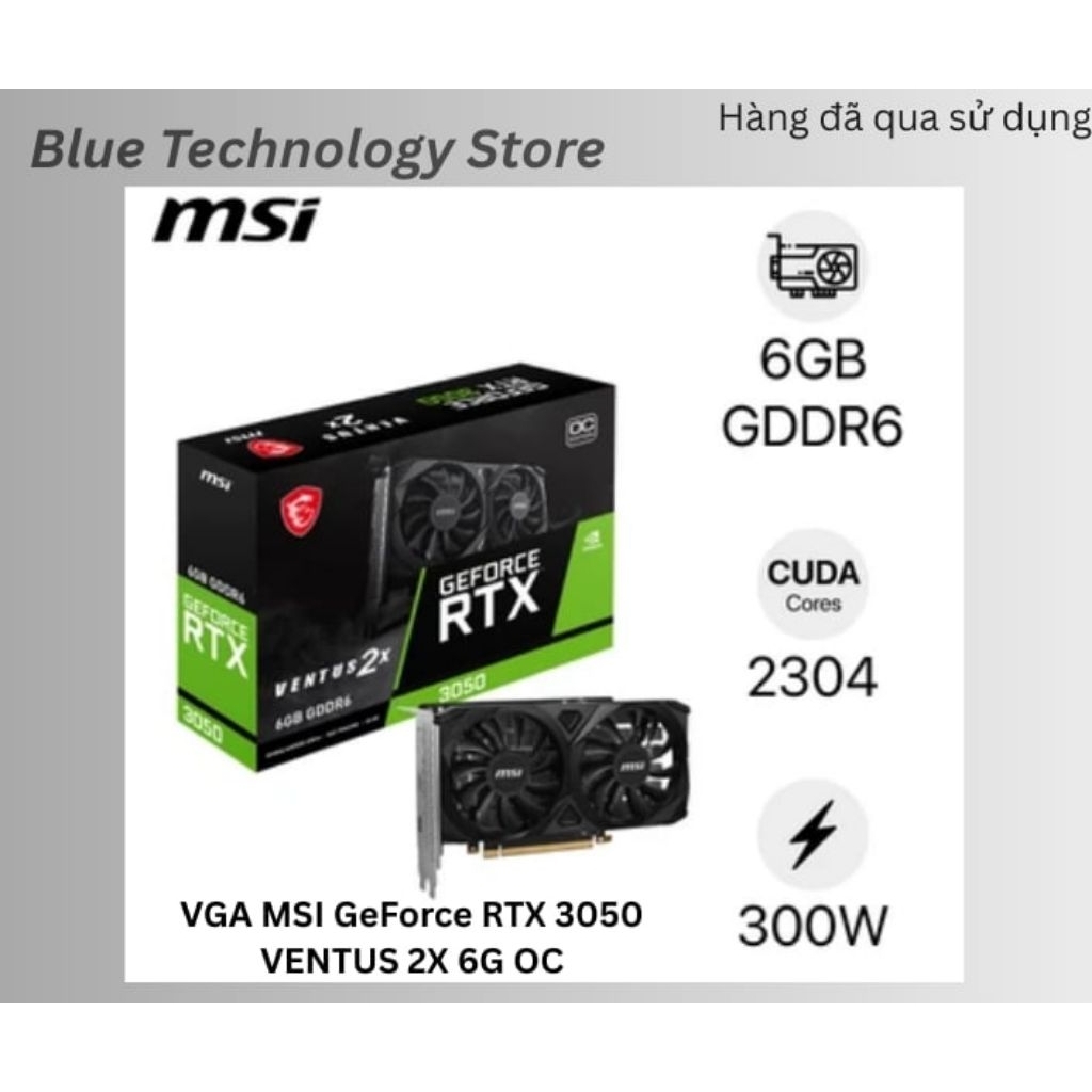 VGA MSI GeForce RTX 3050 VENTUS 2X 6G OC