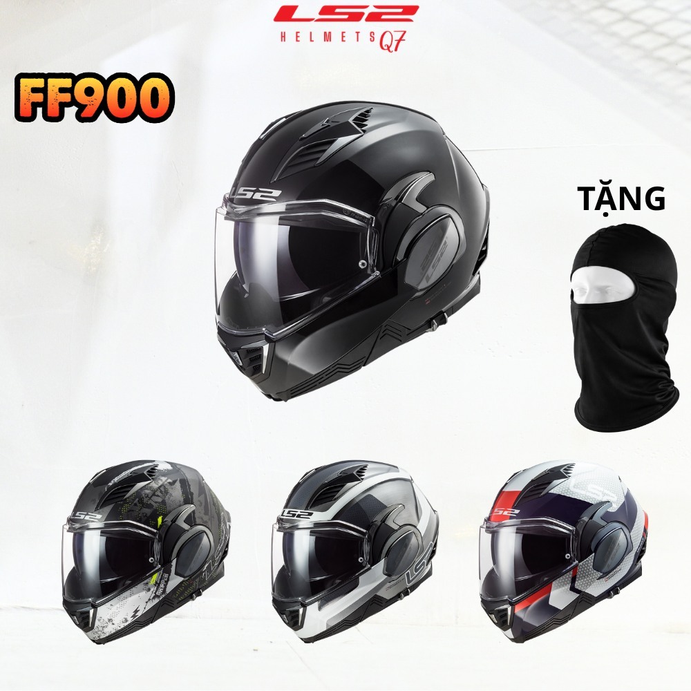 Mũ bảo hiểm fullface lật hàm 180 độ LS2 FF900 Valiant II tặng kèm Pinlock - LS2 Helmets