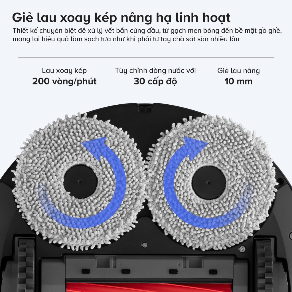 Roborock Qrevo S Pro robot hút bụi lau nhà | Lực hút 18.500pa | Tự động đổ rác, giặt giẻ, sấy khô | BigBuy360 - bigbuy360.vn