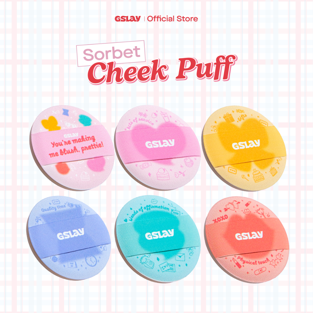 Mút Trang Điểm Mini Đánh Má Hồng Tiện Lợi - GSLAY Cheeky Puff (Ngẫu nhiên)
