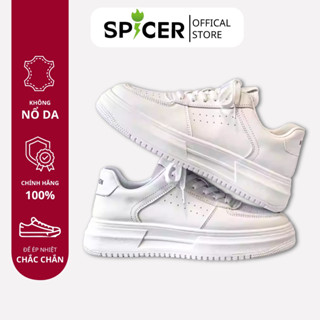 Giày sneaker nữ SPICER full trắng đế cao, giày thể thao nữ thiết kế hiện đại, phong cách Hàn Quốc 904-0009