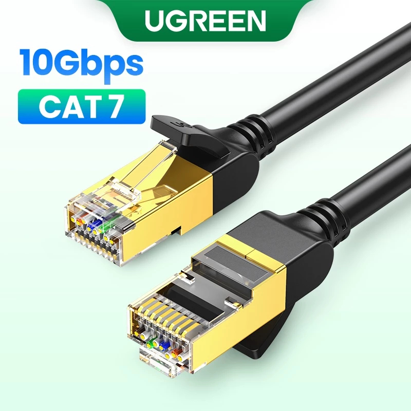 [Hot] Cáp mạng CAT7 Ugreen 10Gbps 3m 5M 10M, 15M, 20m đầu đúc bấm sẵn cao cấp RJ45 NW107