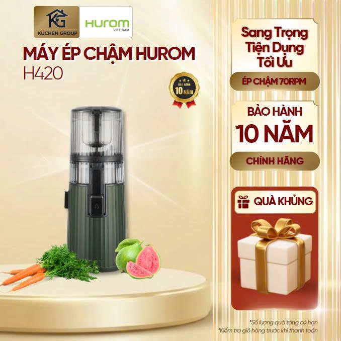[HUROM] Máy ép chậm HUROM H420 Phiên bản giới hạn - Thiết kế tối ưu - Công nghệ tiên tiến